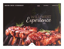 Tablet Screenshot of indiancreeksteakhouse.com